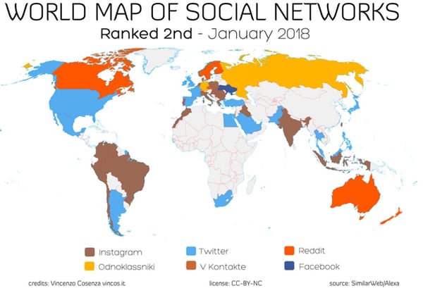 social-media-world-map